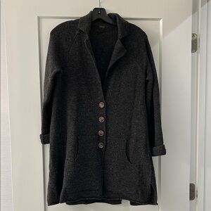 Free People Dark Gray Long Cardigan